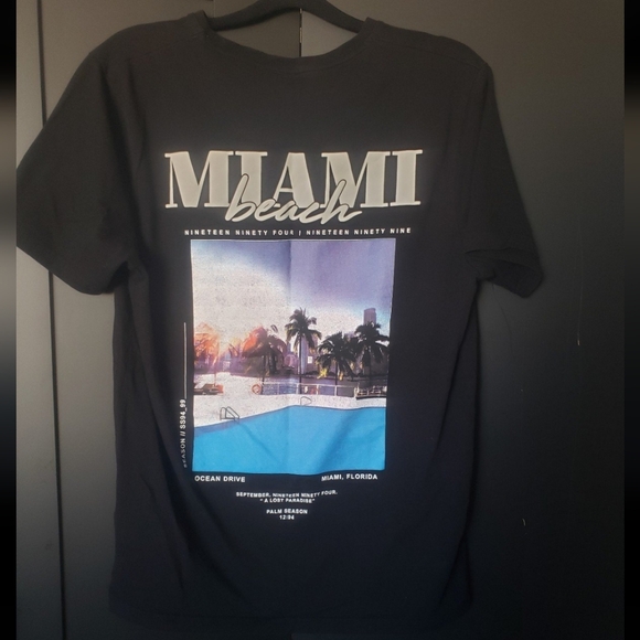 Mens Miami grafic tee - Picture 2 of 3